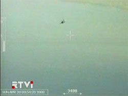 Російський МІГ-29 атакує безпілотний літак