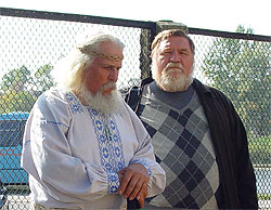 Юрій Шилов (праворуч) та кобзар Василь Литвин
