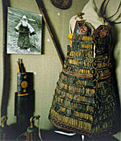 Бойові облаштунки айну в експозиції Сахалінського краєзнавчого музею