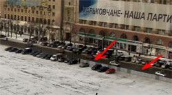 Людина і влада. На честь приїзда Януковича мітингувальників відгородили парканом Людина і влада. На честь приїзда Януковича мітингувальників відгородили парканом