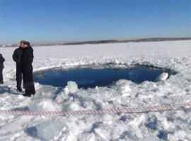 Місце падіння частини фрагментів боліду