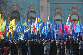 Свободівців викликають на допити за участь у мітингу протесту під парламентом
