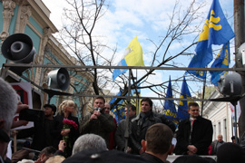 На організатора мітингу під Радою склали протокол