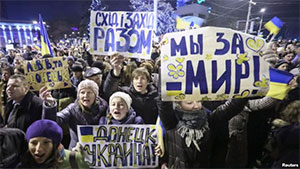 Донеччани підуть на проукраїнський мітинг навіть під дулами автоматів сепаратистів