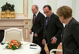 У Кремлі вже перекроїли «нормандську четвірку» на «московську трійку»? У Кремлі вже перекроїли «нормандську четвірку» на «московську трійку»?