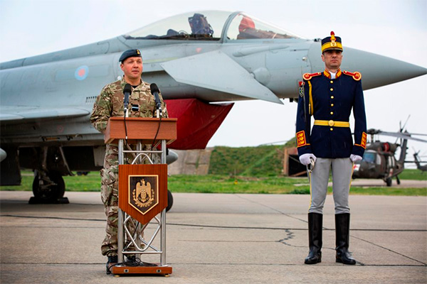 Румунську акваторію Чорного моря почали патрулювати Британські винищувачі Typhoon
