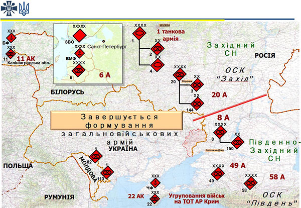 Розвідка доповідає: агресор завершує формування ударних армій