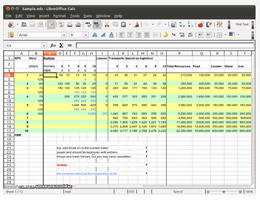 Інтерфейс програми LibreOffice Calc Інтерфейс програми LibreOffice Calc