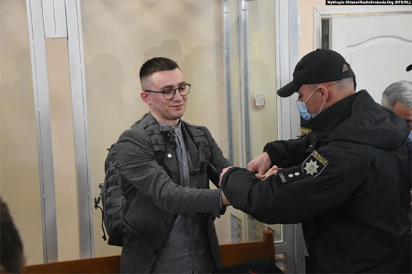 Сергій Стеценко у будівлі суду в Одесі, 23 лютого 2021 року