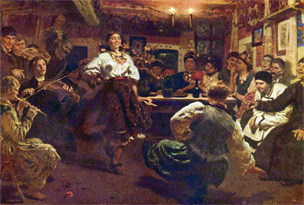 «Вечорниці» Ілля РЄПІН. 1881 рік. «Вечорниці» Ілля РЄПІН. 1881 рік.