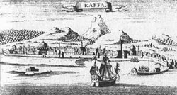 Кафа. Татарський порт і торговельне місто 
в Криму. Ґравюра з ХVIII в.