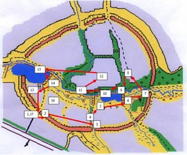 План екскурсії-мандрівки по Великих Валах Немирівського городища (джерело - nemyriv-rvk.vn.ua)